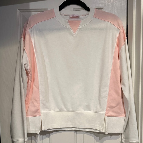 Pink Lily small Colorblock Crew Neck Sweater.  Like new - Picture 1 of 3